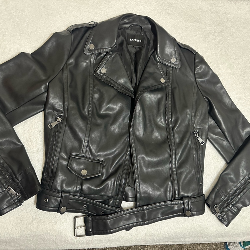Express Black Leather Jacket